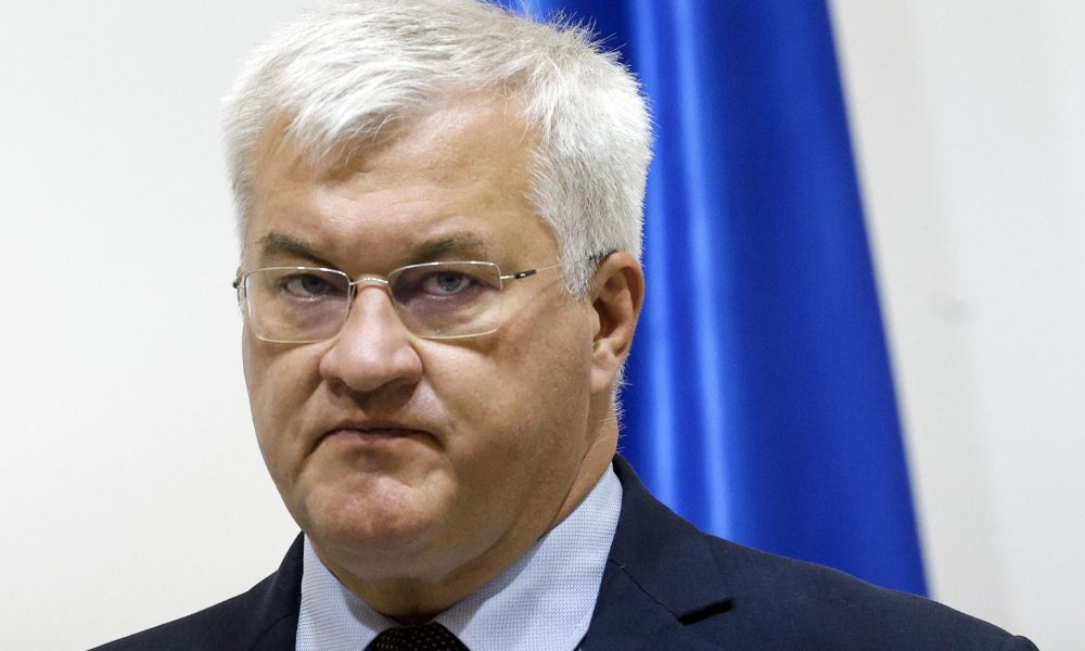 El ministro de Exteriores de Ucrania, Andrí Sibiga, en una imagen de archivo. EFE/EPA/SERGEY DOLZHENKO