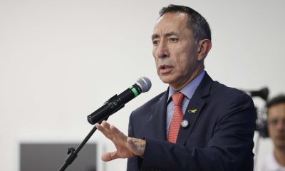 Fotografía de archivo del 12 de noviembre de 2024 que muestra al presidente de Ecopetrol, Ricardo Roa, hablando en Bogotá (Colombia). EFE/ Mauricio Dueñas Castañeda/ ARCHIVO