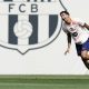 El jugador del FC Barcelona, Joao Cancelo, durante el entrenamiento del primer equipo en las instalaciones de la Ciudad Deportiva Joan Gamper de cara al partido de la Liga que jugaran mañana contra el Getafe CF. EFE/ Enric Fontcuberta.