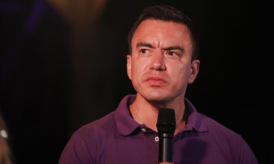 Fotografía de archivo del presidente de Ecuador, Daniel Noboa. EFE/ Carlos Durán Araújo