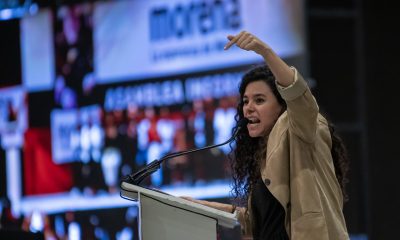 La presidenta de Morena, Luisa María Alcalde. Imagen de archivo. EFE/Miguel Sierra