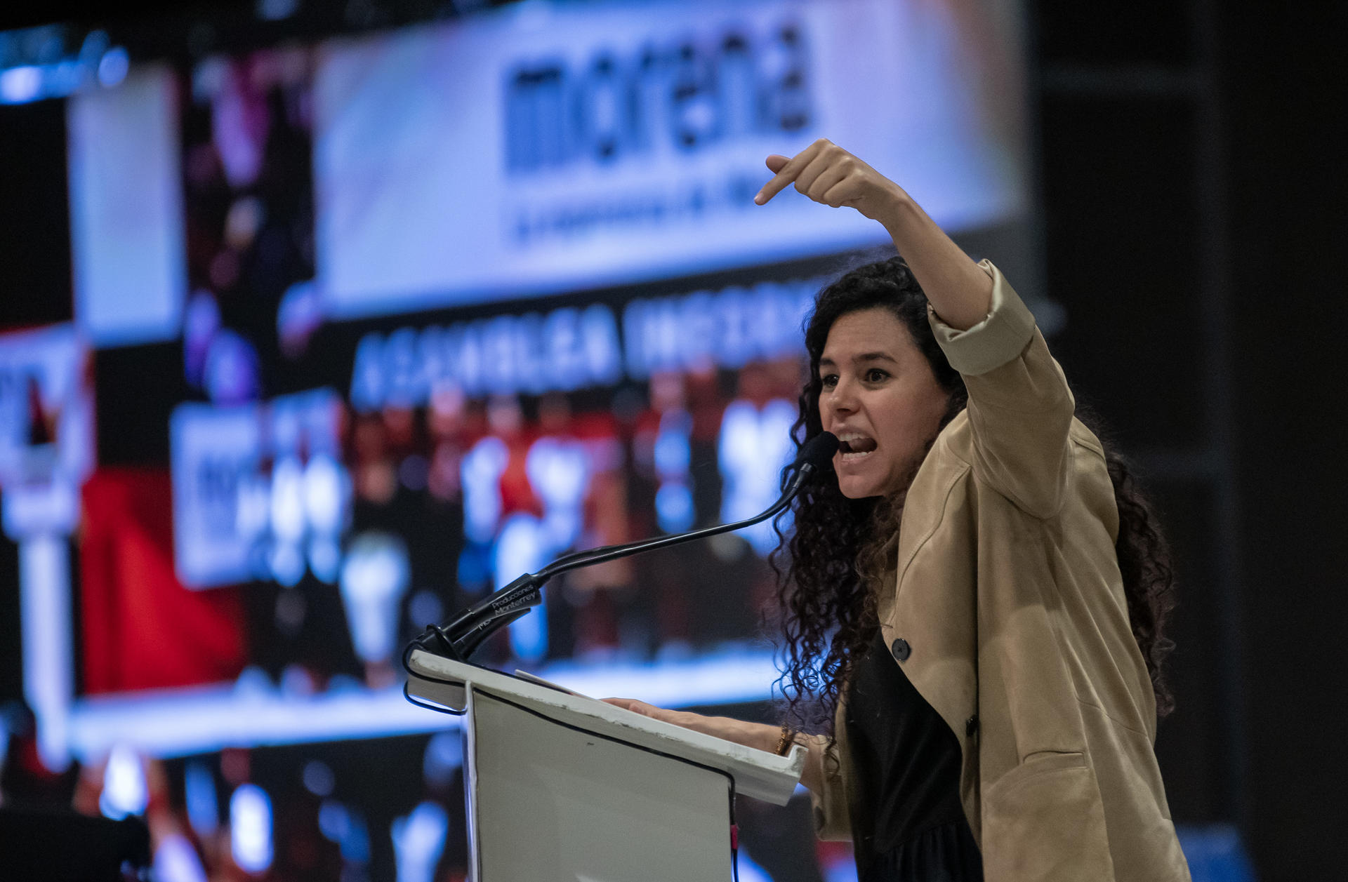 La presidenta de Morena, Luisa María Alcalde. Imagen de archivo. EFE/Miguel Sierra