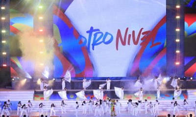 Artistas participan en la inauguración de los Juegos Suramericanos de la Juventud 2026, en Ciudad de Panamá. EFE/Bienvenido Velasco