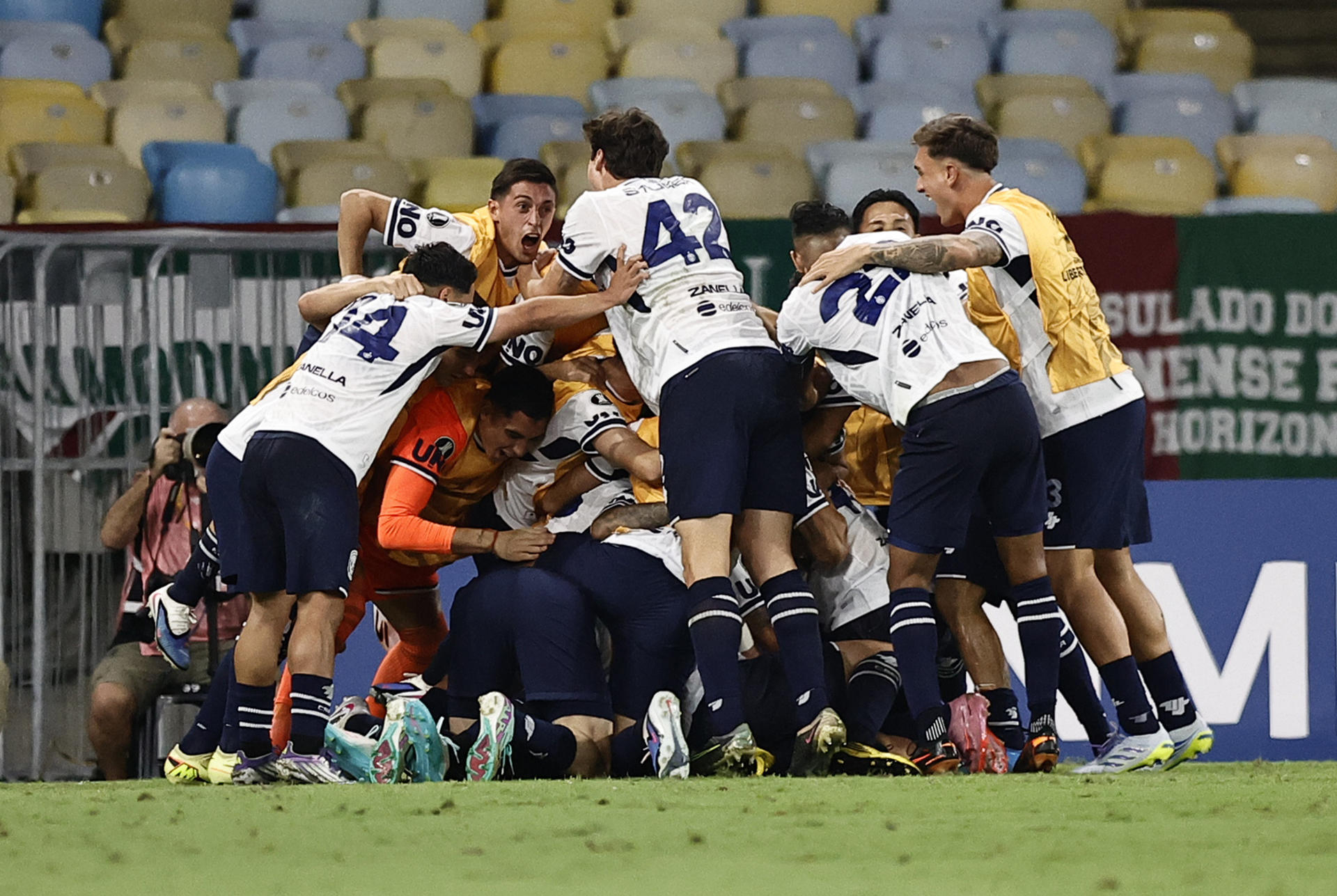 Imagen de archivo de jugadores del Independiente Rivadavia. EFE/ Andre Coelho