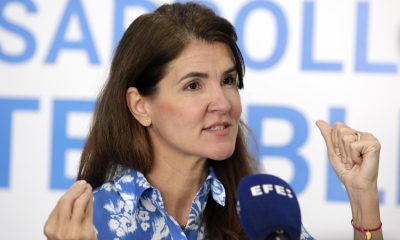 La representante de ONU-Hábitat para Mesoamérica, Fernanda Lonardoni, habla en una entrevista con EFE este 28 de abril de 2026, en Tegucigalpa (Honduras). EFE/ Gustavo Amador