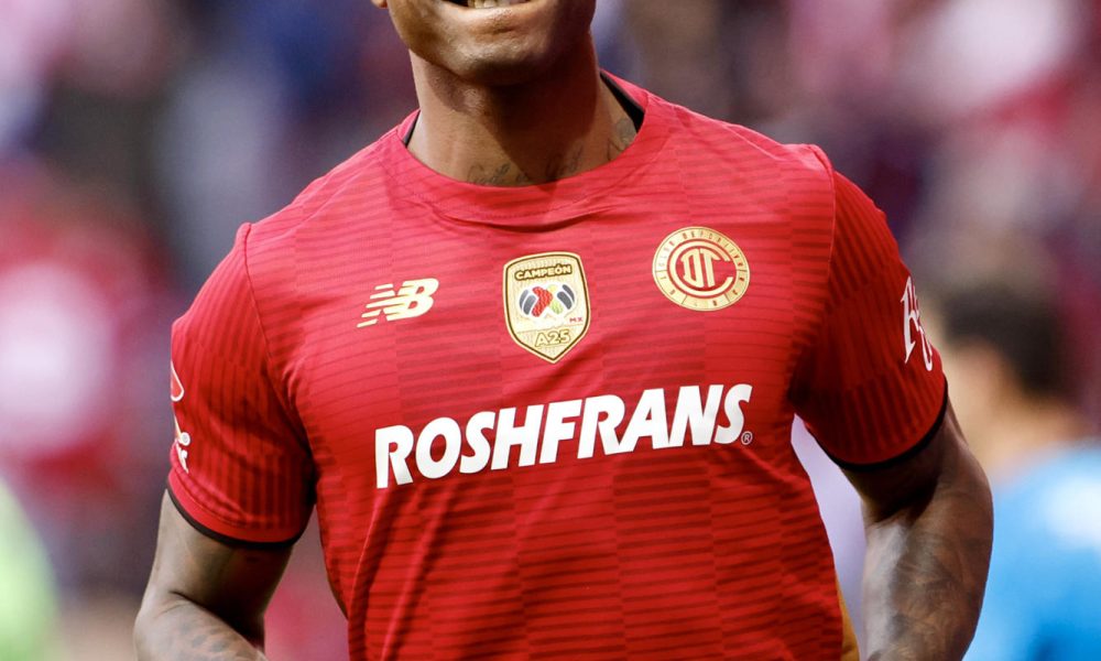 Helio Nunes de Toluca celebra un gol. Imagen de archivo. EFE/ Felipe Gutiérrez