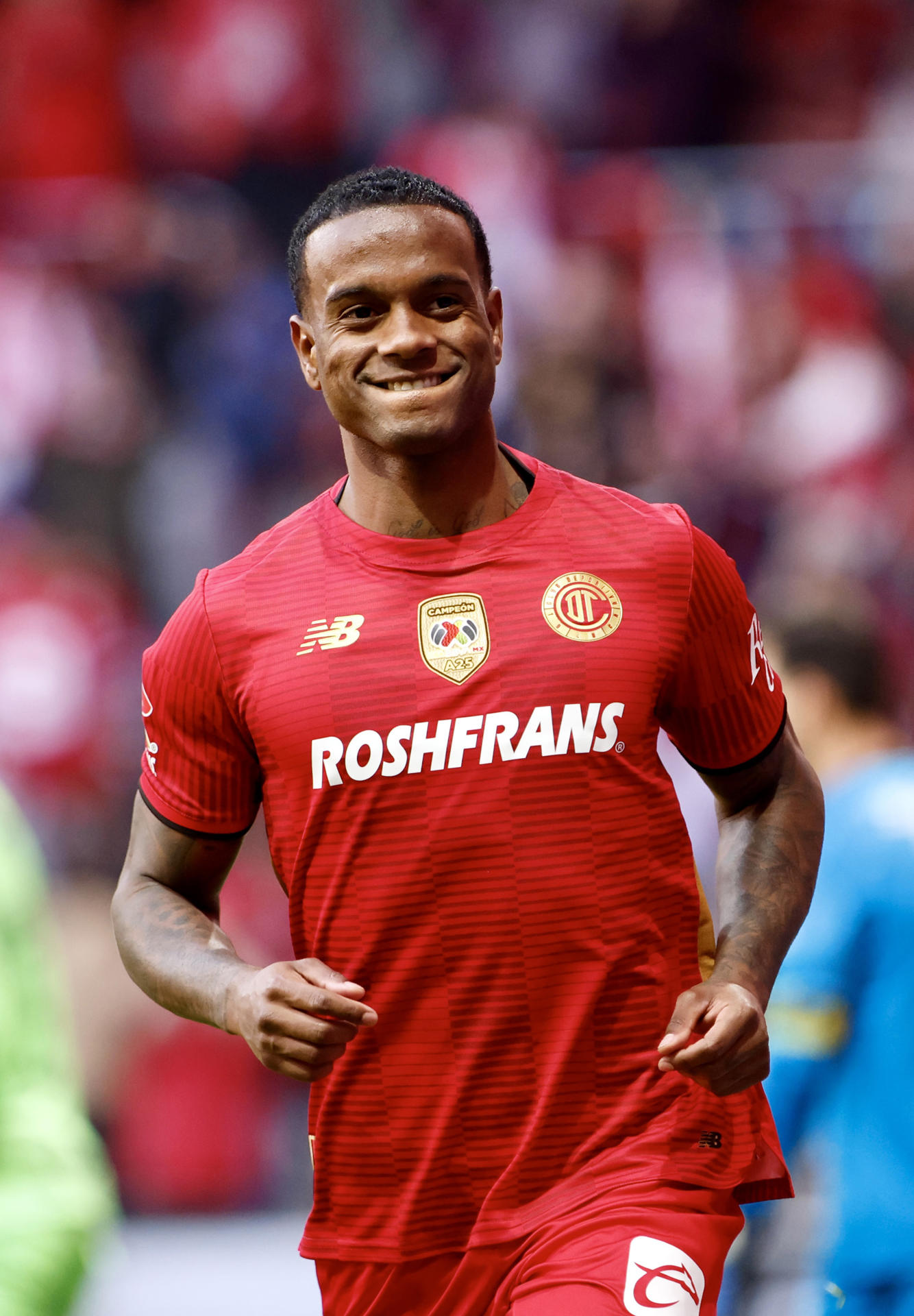 Helio Nunes de Toluca celebra un gol. Imagen de archivo. EFE/ Felipe Gutiérrez