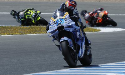 El piloto español de MotoGP Álex Márquez, ganador del Gran Premio de España de MotoGP disputado en el circuito de Jerez-Angel Nieto en Jerez de la Frontera. EFE/José Manuel Vidal