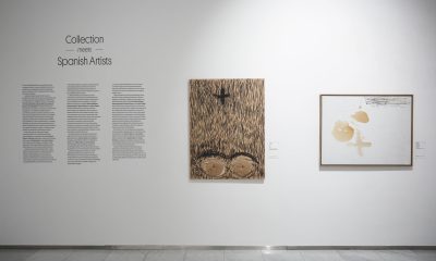 Vista de las obras de la exposición 'Collection meets spanish Artists' abierta al público en el museo de Bellas Artes de Bruselas desde este miércoles. EFE/ Pablo Garrigós Cucarella