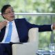 El presidente Colombia, Gustavo Petro durante la segunda entrega de 'Los Desayunos' de RTVE y la Agencia EFE celebrado este viernes en Barcelona. EFE/ Alejandro Garcia