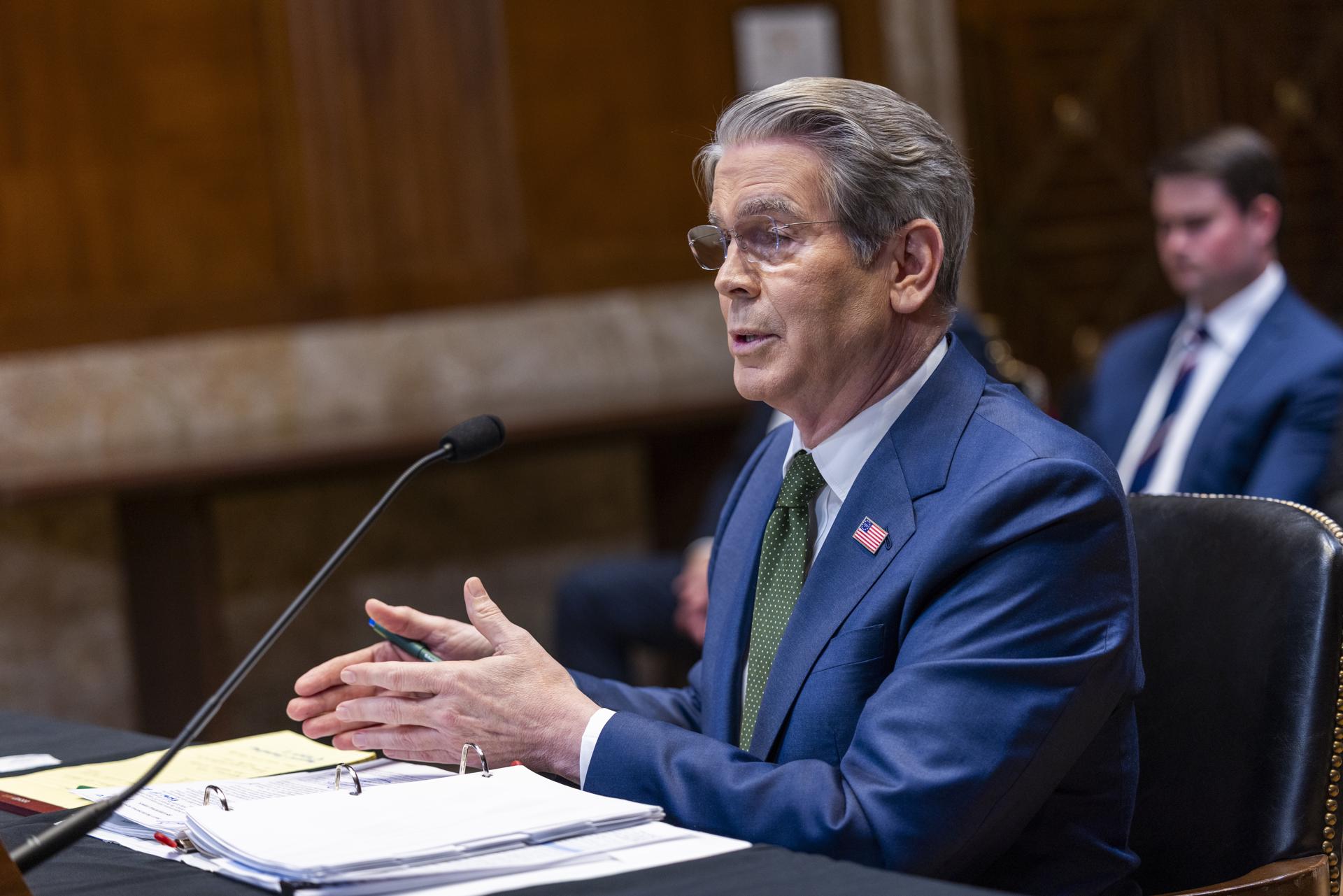 El Secretario del Tesoro de EE. UU., Scott Bessent. Imagen de archivo. EFE/EPA/SHAWN THEW