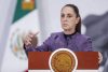 La presidenta de México, Claudia Sheinbaum, habla en una rueda de prensa este miércoles en Palacio Nacional de la Ciudad de México (México). EFE/Isaac Esquivel