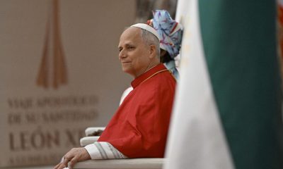 Una fotografía facilitada por Vatican Media muestra al papa León XIV en Malabo, Guinea Ecuatorial, el 21 de abril de 2026.  EFE/EPA/VATICAN MEDIA/SOLO USO EDITORIAL/PROHIBIDA SU VENTA