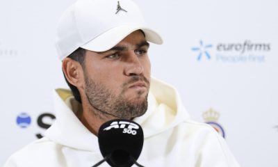 El tenista español Carlos Alcaraz, en una conferencia de prensa el pasado 15 de abril. EFE/ Alejandro Garcia