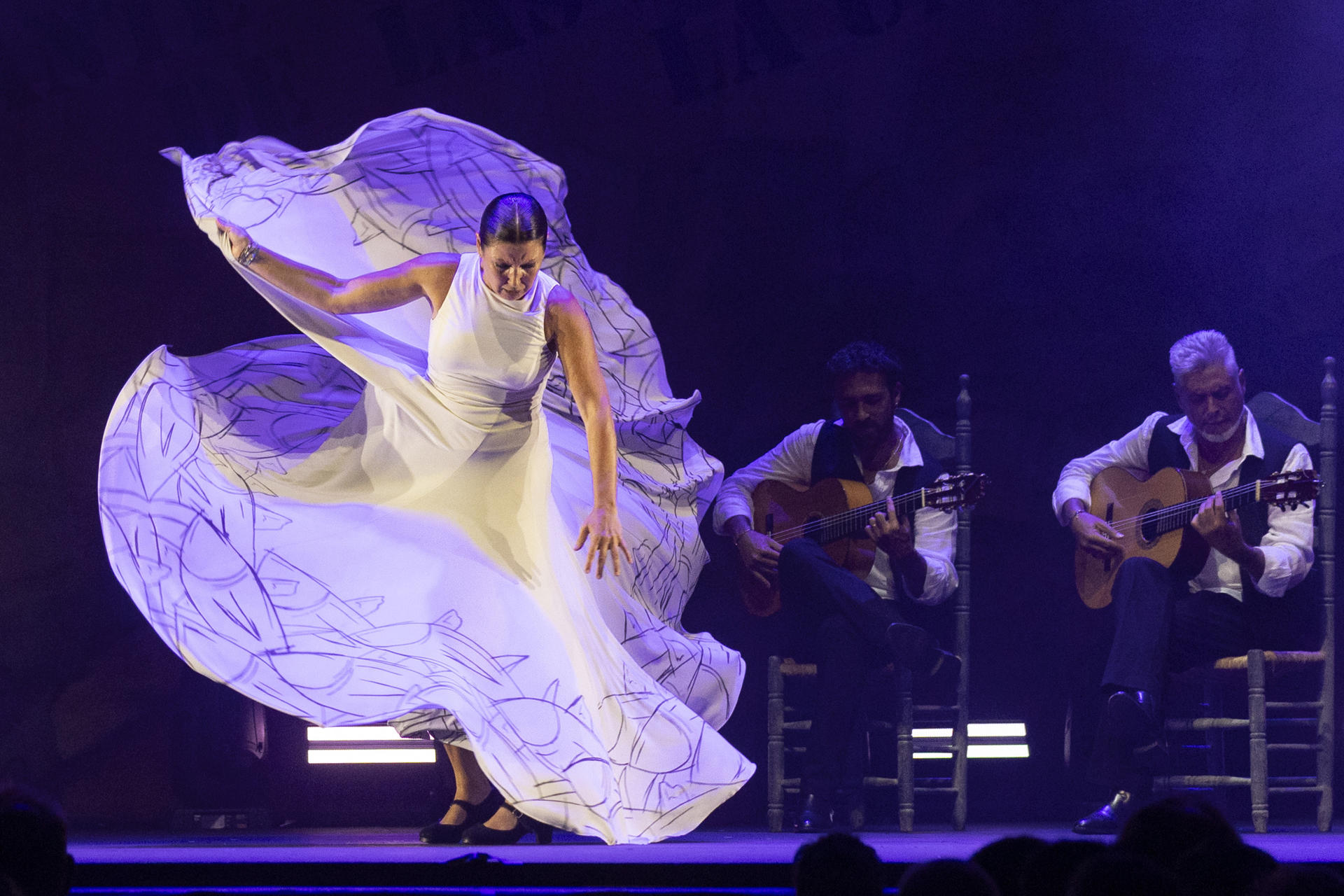 La bailaora Sara Baras durante una actuación. EFE/Marcial Guillén