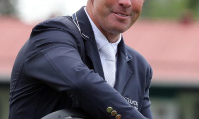 El jinete Irlandés, Cian O'Connor, segundo lugar de la prueba de salto de 1.45 metros en el primer día del Longines Global Champions Tour, en el Campo Marte de Ciudad de México (México). EFE/ Mario Guzmán