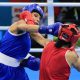 Melanie Acevedo (d), de Argentina, combate contra Alixon Rivera (i), de Colombia, durante la semifinal femenina de boxeo en la categoría 57 kg en los IV Juegos Suramericanos de la Juventud Panamá 2026, en Ciudad de Panamá (Panamá). EFE/Bienvenido Velasco