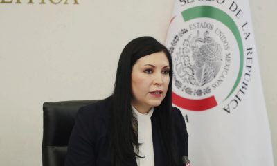 Fotografía cedida por la Cámara de Senadores, de la Gobernadora del Banco de México durante una comparecencia este martes, en la Ciudad de México (México). EFE/Cámara de Senadores/SOLO USO EDITORIAL/NO VENTAS/SOLO DISPONIBLE PARA ILUSTRAR LA NOTICIA QUE ACOMPAÑA (CRÉDITO OBLIGATORIO)