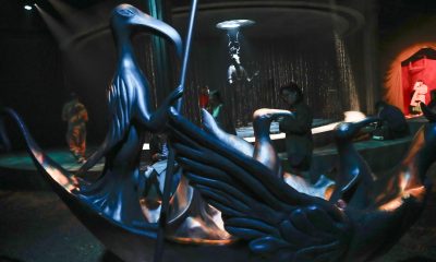 Fotografía que muestra una obra de la artista Leonora Carrington este lunes, en el Centro de las Artes Inmersas de Ciudad de México (México). EFE/ Mario Guzmán