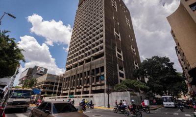 Fotografía del edificio del Banco Central de Venezuela (BCV), el 16 de octubre de 2023, en Caracas (Venezuela).EFE/ Rayner Peña R.