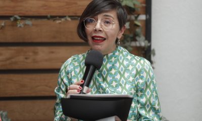 La directora ejecutiva de Amnistía Internacional México, Edith Olivares participa en una rueda de prensa este martes, en Ciudad de México (México). EFE/Isaac Esquivel
