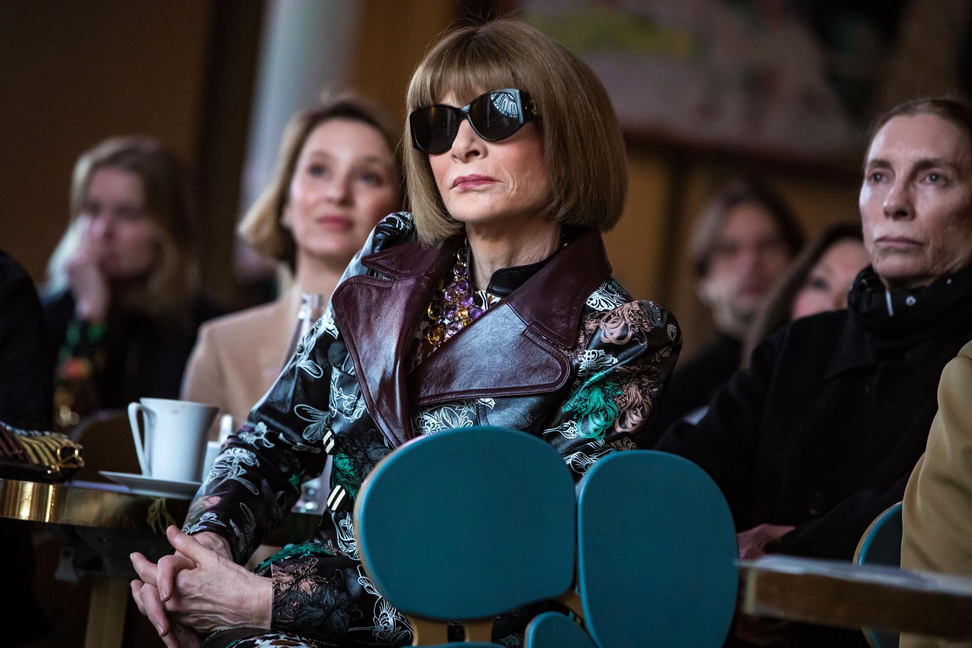 La periodista de moda Anna Wintour, organizadora de la Met Gala de Nueva York, en una foto de archivo. EFE/EPA/CHRISTOPHE PETIT TESSON