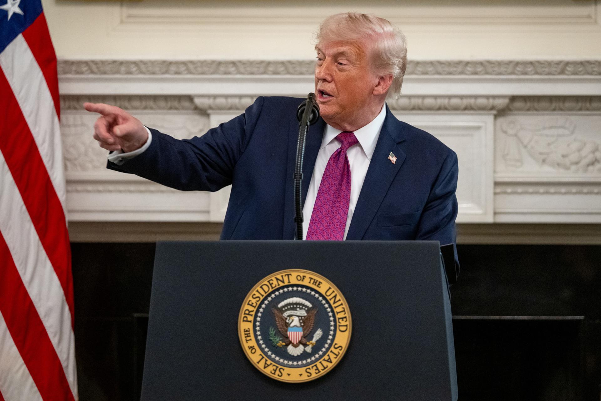 El presidente de EE.UU., Donald Trump. EFE/EPA/DANIEL HEUER / POOL