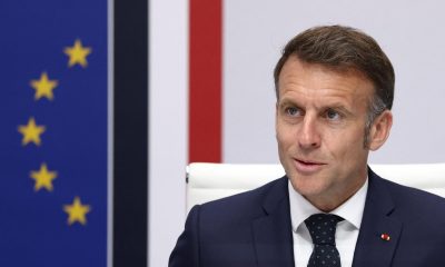 El presidente francés, Emmanuel Macron, asiste a una reunión del Consejo de Defensa y Seguridad de Francia en el Palacio del Elíseo en París, Francia, el 8 de abril de 2026. EFE/EPA/TOM NICHOLSON/POOL MAXPPP OUT