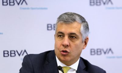 Fotografía de archivo del economista en jefe de BBVA México, Carlos Serrano, durante una conferencia en la Ciudad de México (México). EFE/ Mario Guzmán