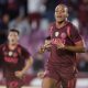 Yoshan Valois, de Lanús, celebra un gol en un partido de la fase de grupos de la Copa Libertadores entre Lanús y Always Ready en el estadio Ciudad de Lanús en Lanús (Argentina). EFE/Juan Ignacio Roncoroni
