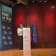 - La ministra de Defensa, Margarita Robles, interviene durante su asistencia al Foro La Toja, celebrado este miércoles en Lisboa. EFE/ Blas Díaz