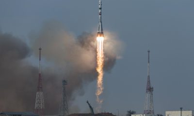 Imagen de archivo del despegue desde Baikonur de la nave rusa Soyuz-2.1 con los cosmonautas Sergey Kud-Sverchkov y Sergey Mikaev rumbo a la Estación Espacial Internacional (ISS). (Kazajstán, Rusia) EFE/EPA/MAXIM SHIPENKOV