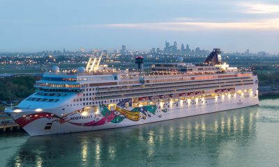 Fotografía cedida por Norwegian Cruise Line (NCL) del 16 de abril de 2026 que muestra el crucero Norwegian Jewel a su llegada al Puerto de Filadelfia, Pensilvania (Estados Unidos). EFE/ Norwegian Cruise Line  /SOLO USO EDITORIAL/ NO VENTAS/ SOLO DISPONIBLE PARA ILUSTRAR LA NOTICIA QUE ACOMPAÑA (CRÉDITO OBLIGATORIO)