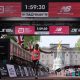 El atleta keniano Sabastian Sawe, en el momento de ganar el maratón de Londres, con récord del mundo incluido. EFE/EPA/NEIL HALL
