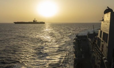 Fotografía tomada de la cuenta oficial en X del Comando Central de Estados Unidos @CENTCOM donde se muestra el buque USS Abraham Lincoln (CVN 72) transitando por el mar Arábigo. EFE/ @CENTCOM /SOLO USO EDITORIAL/NO VENTAS/SOLO DISPONIBLE PARA ILUSTRAR LA NOTICIA QUE ACOMPAÑA (CRÉDITO OBLIGATORIO)