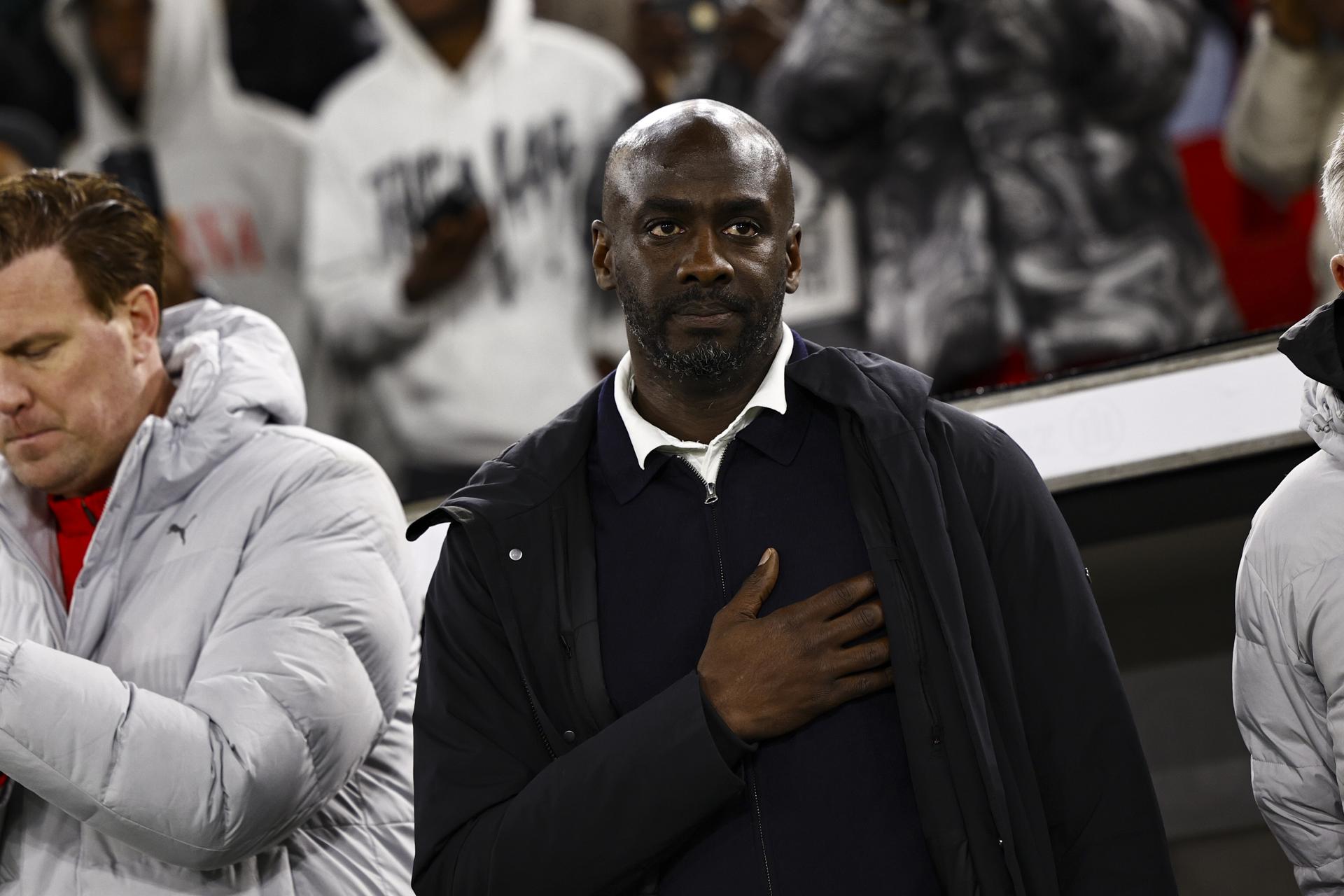 El seleccionador de Ghana, Otto Addo, durante el partido amistoso disputado este lunes 30 de marzo por su selección frente a la de Alemania. EFE/ ANNA SZILAGYI