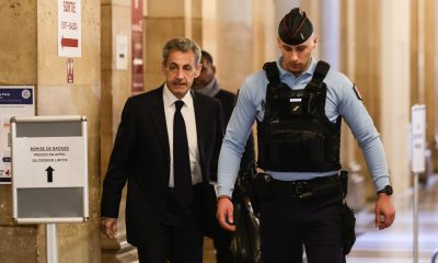 Llegada al tribunal del expresidente francés Nicolas Sarkozy. EFE/EPA/TERESA SUAREZ