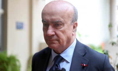 El secretario general de la Organización de Estados Iberoamericanos para la Educación, la Ciencia y la Cultura (OEI), Mariano Jabonero, habla durante una entrevista con EFE este martes, en Asunción (Paraguay). EFE/ Juan Pablo Pino