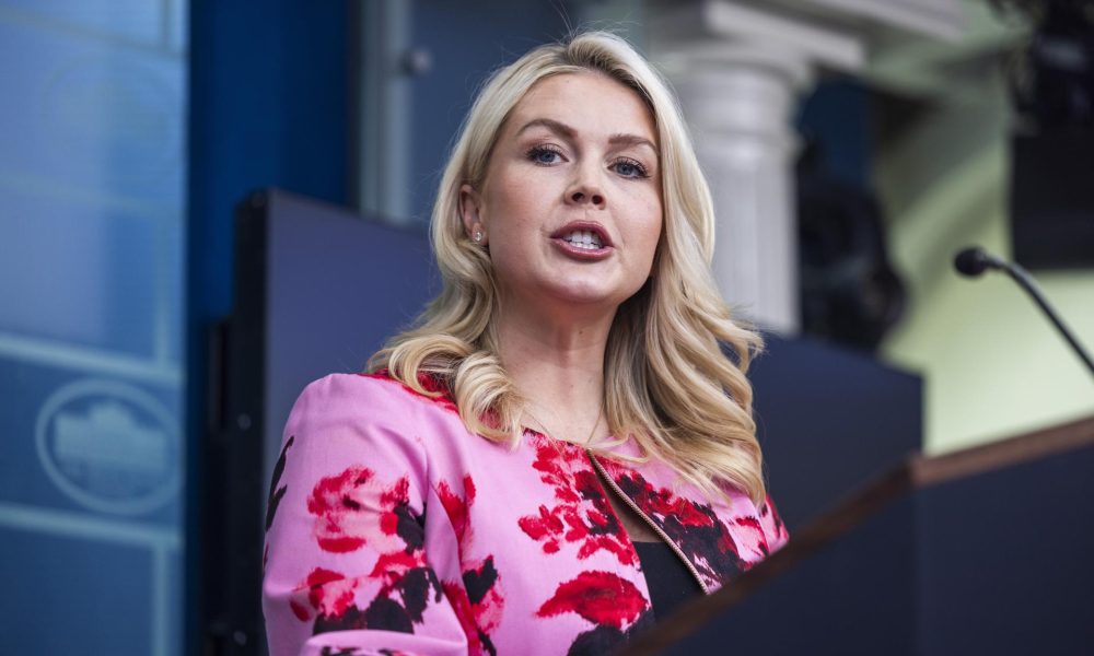 Foto de archivo de la portavoz de la Casa Blanca, Karoline Leavitt. EFE/JIM LO SCALZO