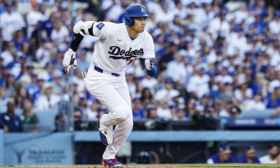 El japonés Shohei Ohtani durante el partido de los Dodgers ante Arizona Diamondbacks el pasado 26 de marzo. EFE/EPA/CHRIS TORRES