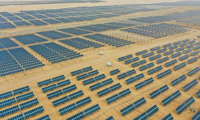 Fotografía de archivo de paneles solares de Dalat Base en la ciudad de Ordos, en el noreste de China. EFE/EPA/WU HAO