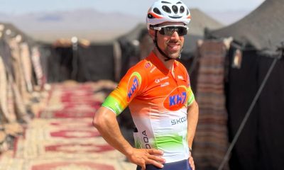 El español Jonathan Castroviejo, en el campamento de la Titan Desert de Marruecos. EFE/ Cedida Kh7 SOLO USO EDITORIAL/SOLO DISPONIBLE PARA ILUSTRAR LA NOTICIA QUE ACOMPAÑA (CRÉDITO OBLIGATORIO)