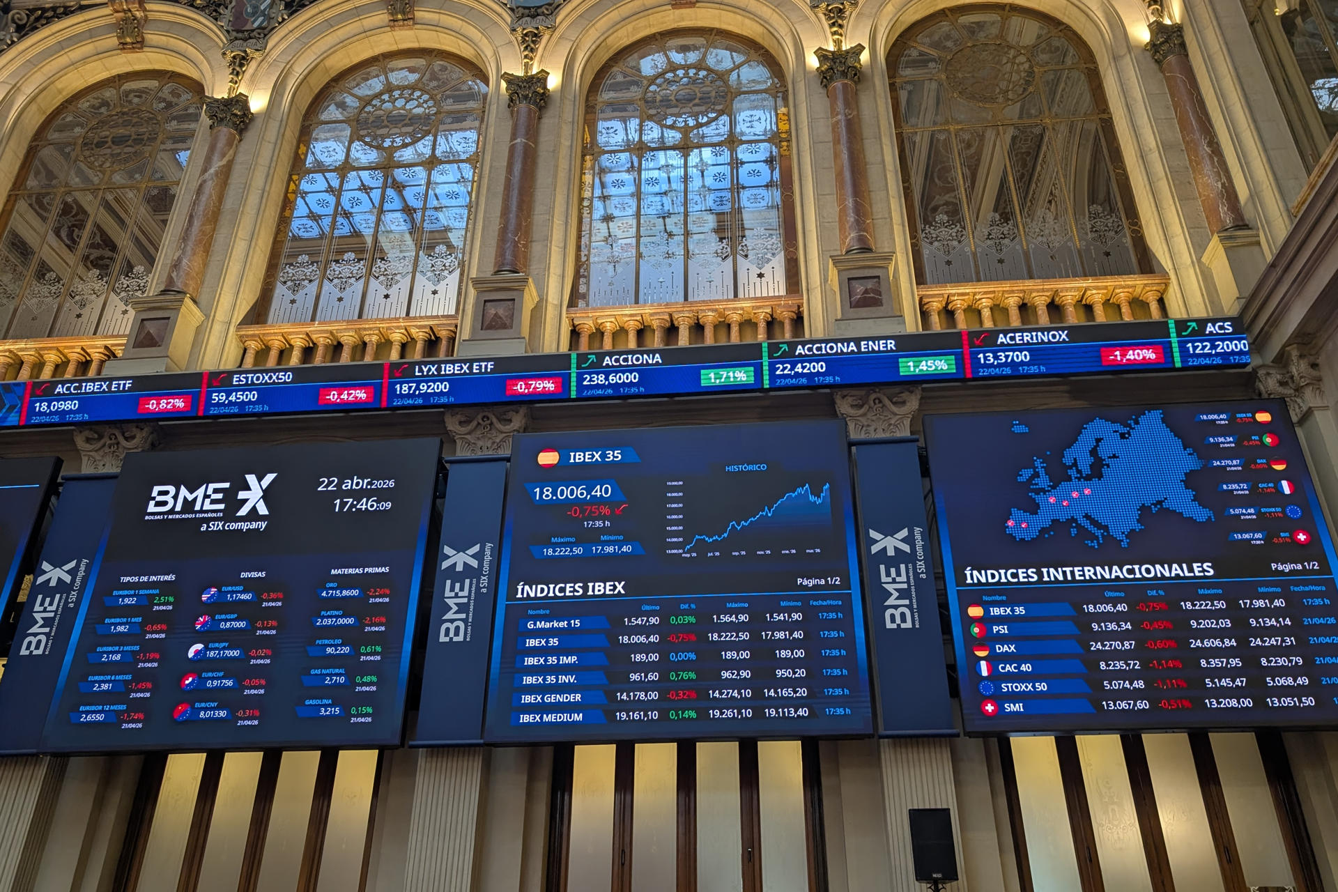 Imagen de la Bolsa de Madrid. EFE/Vega Alonso