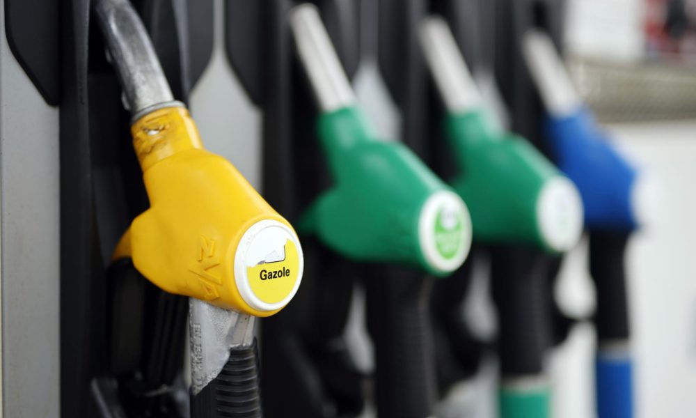 Surtidores de gasolina en Clermont l'Herault, en el suroeste de Francia. EFE/EPA/HORCAJUELO GUILLAUME