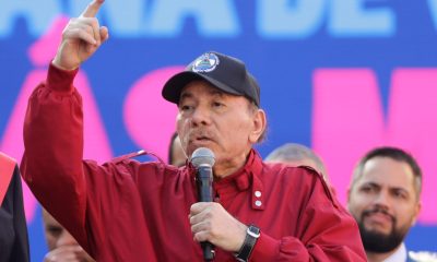 Fotografía de archivo del 10 de enero de 2025 que muestra al presidente de Nicaragua, Daniel Ortega, hablando en Caracas (Venezuela). EFE/ Ronald Peña R