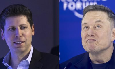 Combo de fotografías de archivo que muestra al CEO de OpenAI Sam Altman (i) y al multimillonario estadounidense Elon Musk. EFE/ ARCHIVO