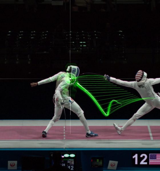 Fotografía de la Fencing World Cup 2019. Con 24 cámaras para captar todos los movimientos de los atletas y un modelo IA especializado en rastrear la punta de la espada, el proyecto japonés 'Esgrima visualizada' busca iluminar la complejidad de un deporte que no suele gozar de la mayor visibilidad en el escenario mundial. EFE/Cedido por Fencing Visualized Project 2013 In collaboration with Dentsu Lab Tokyo. SOLO USO EDITORIAL NO VENTAS