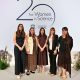 Foto de familia de las premiadas con los  premios L’Oréal-UNESCO For Women in Science en España. El programa ha otorgado 75.000 euros para apoyar cinco proyectos científicos liderados por investigadoras menores de 40 años enfocados a la lucha contra la obesidad, la regeneración cardiovascular mediantebioimpresión 4D, los circuitos neuronales de la ansiedad, las dietas sostenibles y la edición genética de precisión. Crédito: L'Oréal