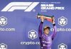 El italiano Andrea Kimi Antonelli (Mercedes) en el podio del Gran Premio de Miami (EEUU), EFE/EPA/CRISTOBAL HERRERA-ULASHKEVICH

