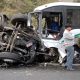 Estado en que quedó un autobús de pasajeros en una carretera de México. Imagen de archivo. EFE/Pedro Marrufo